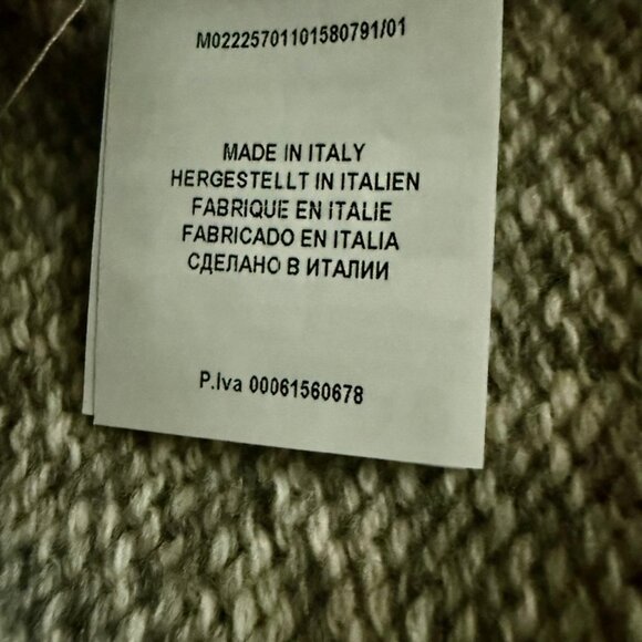 NEW UNIT of Germany by Gran Sasso, 100% Virgin Wool CrewNeck Sweater, Gray,SZ 50 - Picture 5 of 10